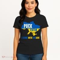 I Stand With Ukraine Puck Futin Women's T-Shirt thumb 4