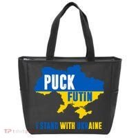 I Stand With Ukraine Puck Futin Tote Bag thumb 0
