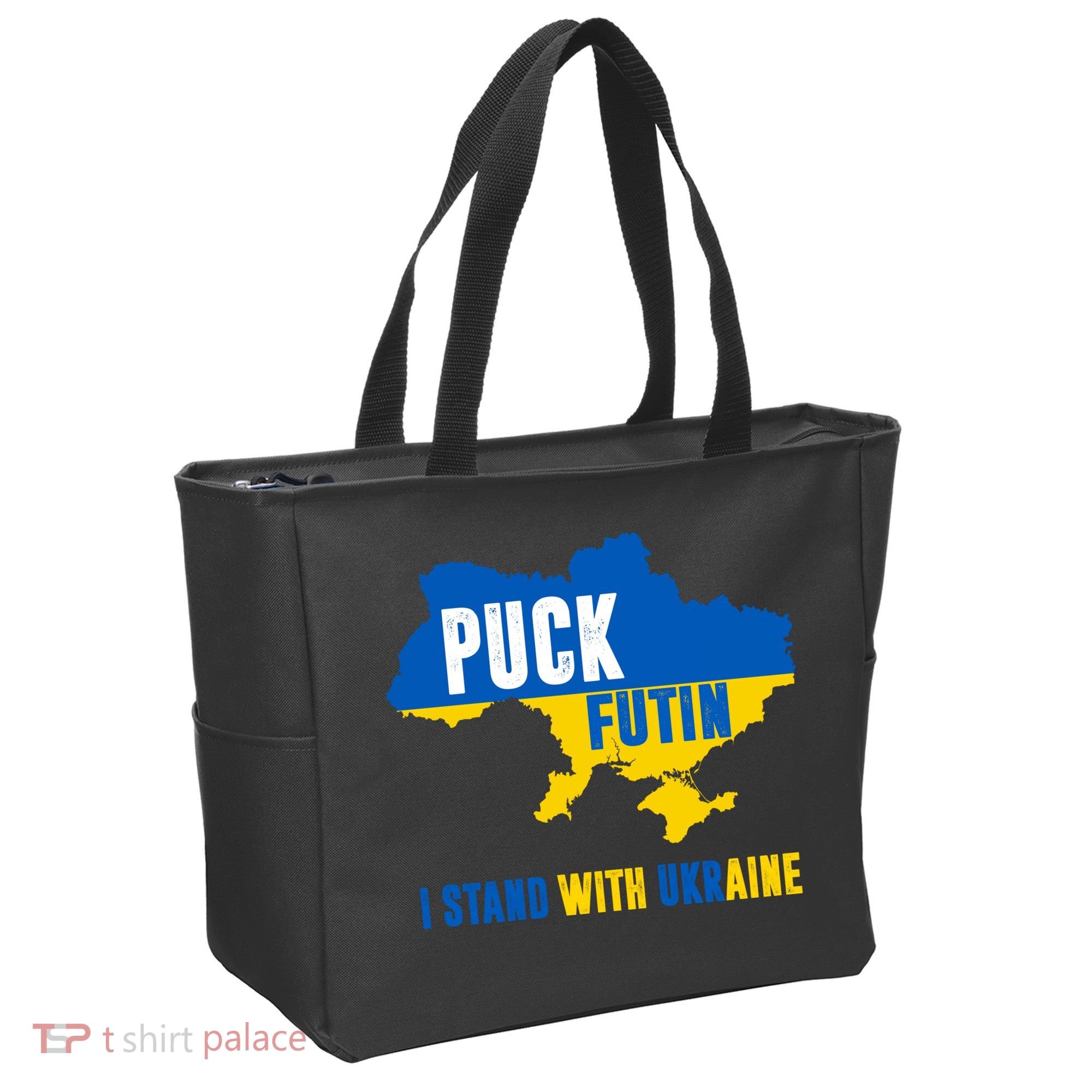 I Stand With Ukraine Puck Futin Tote Bag