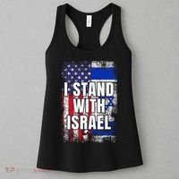 I Stand With Israel USA Israeli Flag Women's Tank Top thumb 3