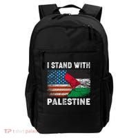 I Stand With Palestine Us Flag Palestinians Flag Backpack thumb 0