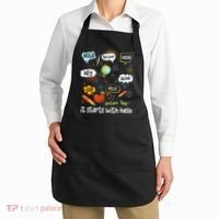 It Starts With Hello Friendship Inclusion Language Apron thumb 2