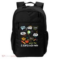 It Starts With Hello Friendship Inclusion Language Backpack thumb 0