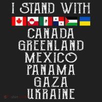 I Stand With Canada Greenland Mexico Panama Gaza Ukraine Beanie thumb 2
