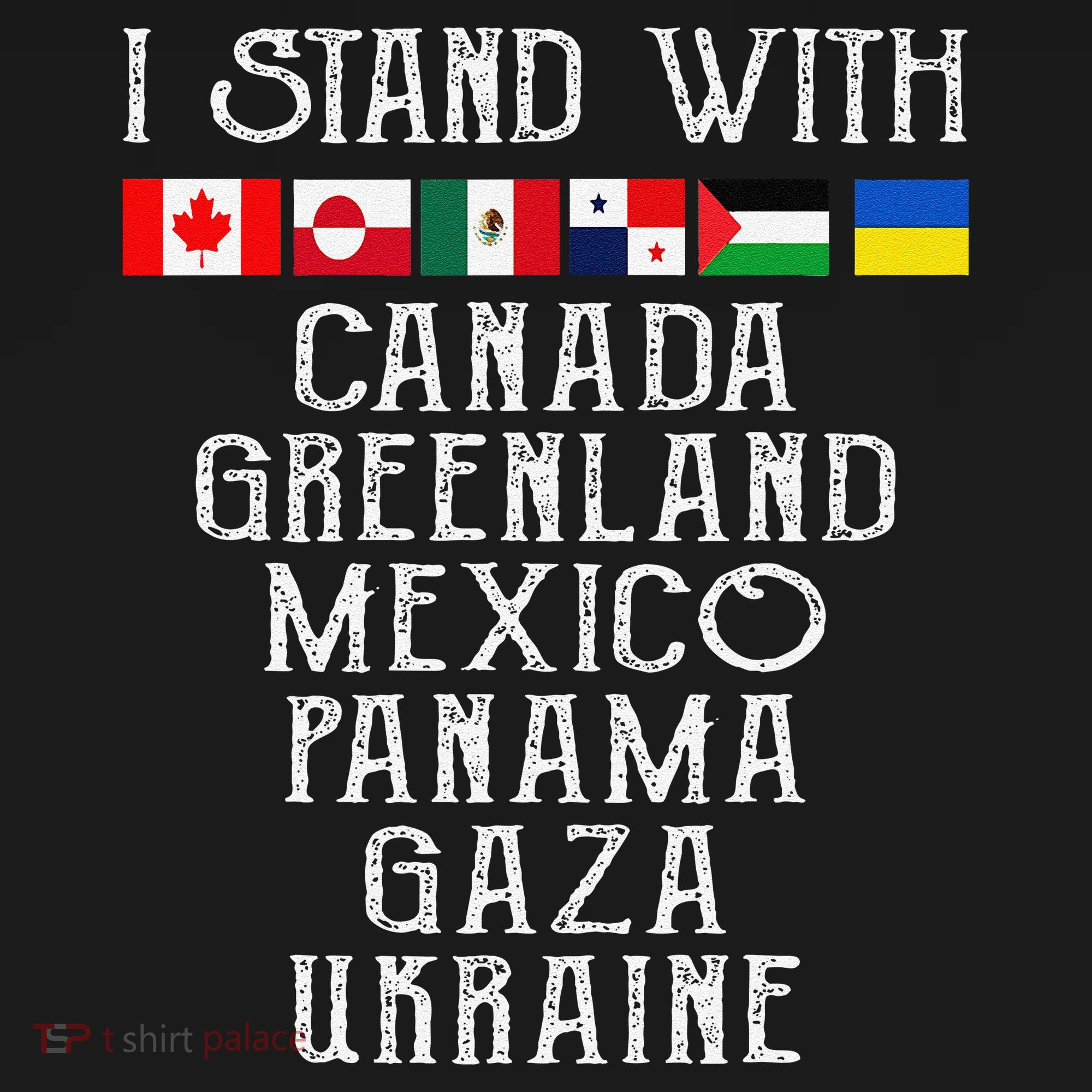 I Stand With Canada Greenland Mexico Panama Gaza Ukraine Women's Hoodie