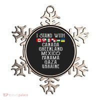 I Stand With Canada Greenland Mexico Panama Gaza Ukraine Ornament thumb 0