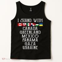 I Stand With Canada Greenland Mexico Panama Gaza Ukraine Tank Top thumb 2