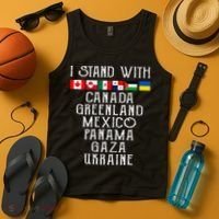 I Stand With Canada Greenland Mexico Panama Gaza Ukraine Tank Top thumb 4