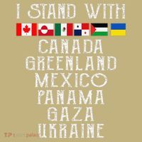 I Stand With Canada Greenland Mexico Panama Gaza Ukraine Button thumb 1