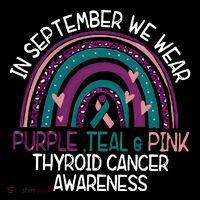In September We Wear Purple Teal Pink Thyroid Cancer Awareness Coffee Mug thumb 5