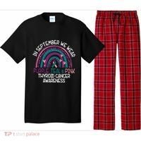 In September We Wear Purple Teal Pink Thyroid Cancer Awareness Pajama Set thumb 0