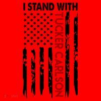 I Stand With Tucker Carlson American Flag Political Santa Hat thumb 1