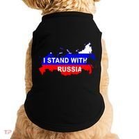 I Stand With Russia Support Russia Russian Flag Doggie Tank thumb 0