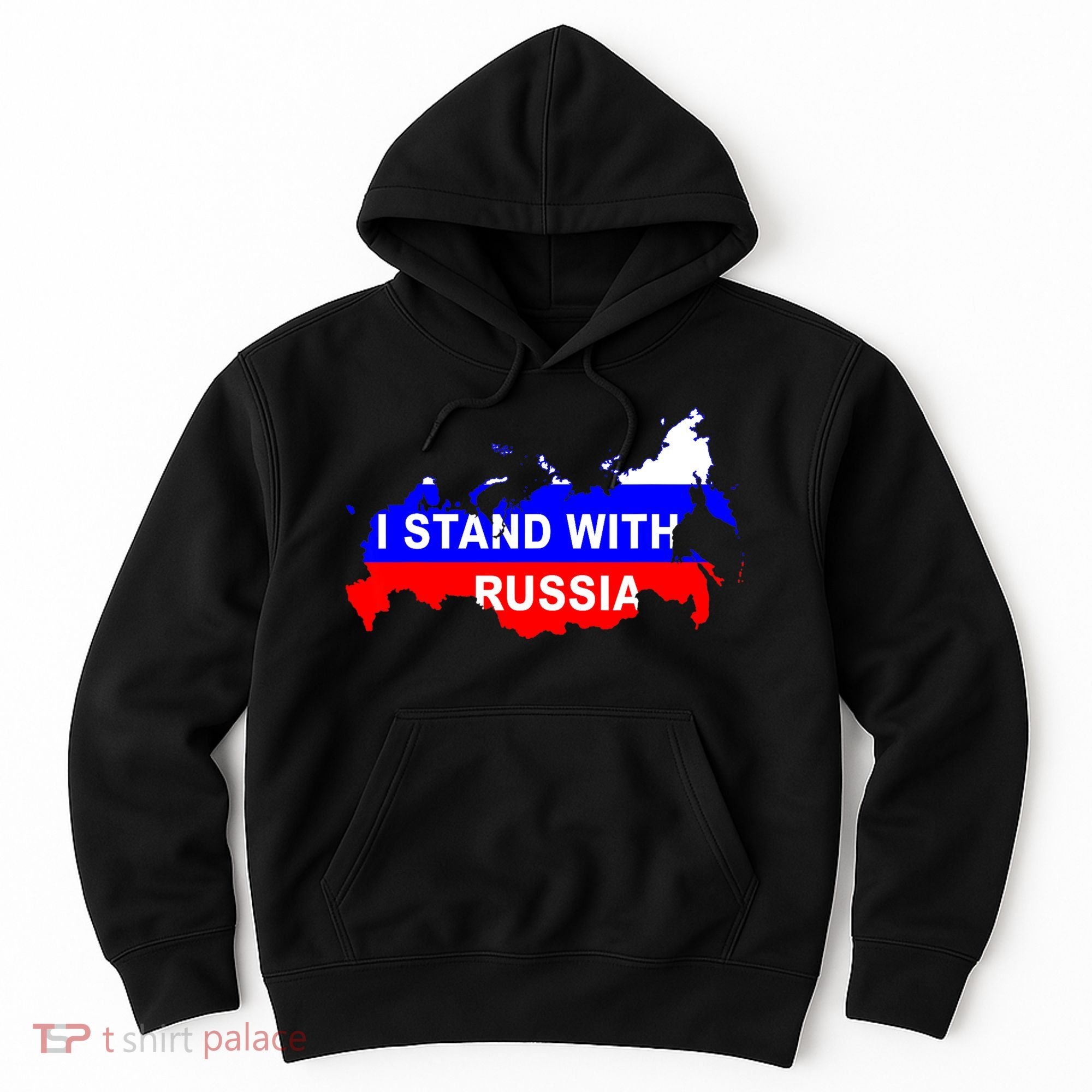 I Stand With Russia Support Russia Russian Flag Hoodie