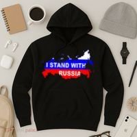 I Stand With Russia Support Russia Russian Flag Hoodie thumb 3