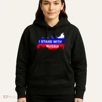 I Stand With Russia Support Russia Russian Flag Hoodie thumb 5