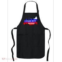 I Stand With Russia Support Russia Russian Flag Apron thumb 0