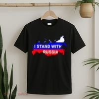 I Stand With Russia Support Russia Russian Flag T-Shirt thumb 2