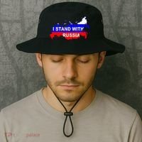 I Stand With Russia Support Russia Russian Flag Bucket Hat thumb 2
