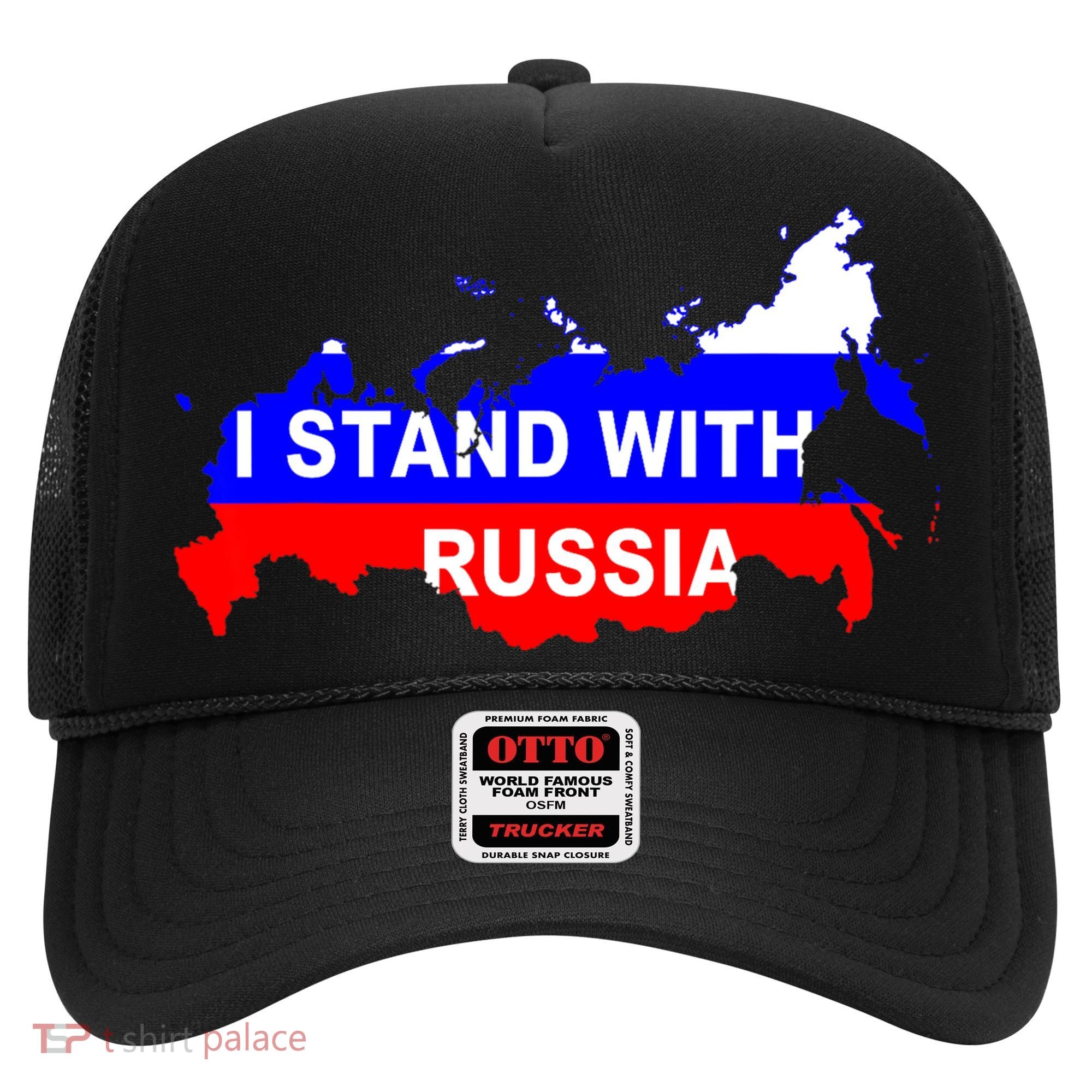 I Stand With Russia Support Russia Russian Flag Hat