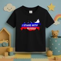 I Stand With Russia Support Russia Russian Flag Toddler T-Shirt thumb 3