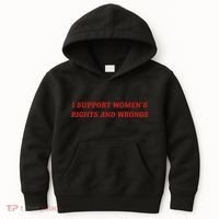 I Support Women Rights And Wrongs Kids Hoodie thumb 0