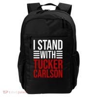 I Stand With Tucker Carlson Political Backpack thumb 0
