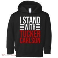 I Stand With Tucker Carlson Political Toddler Hoodie thumb 0