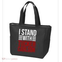 I Stand With Tucker Carlson Political Tote Bag thumb 3
