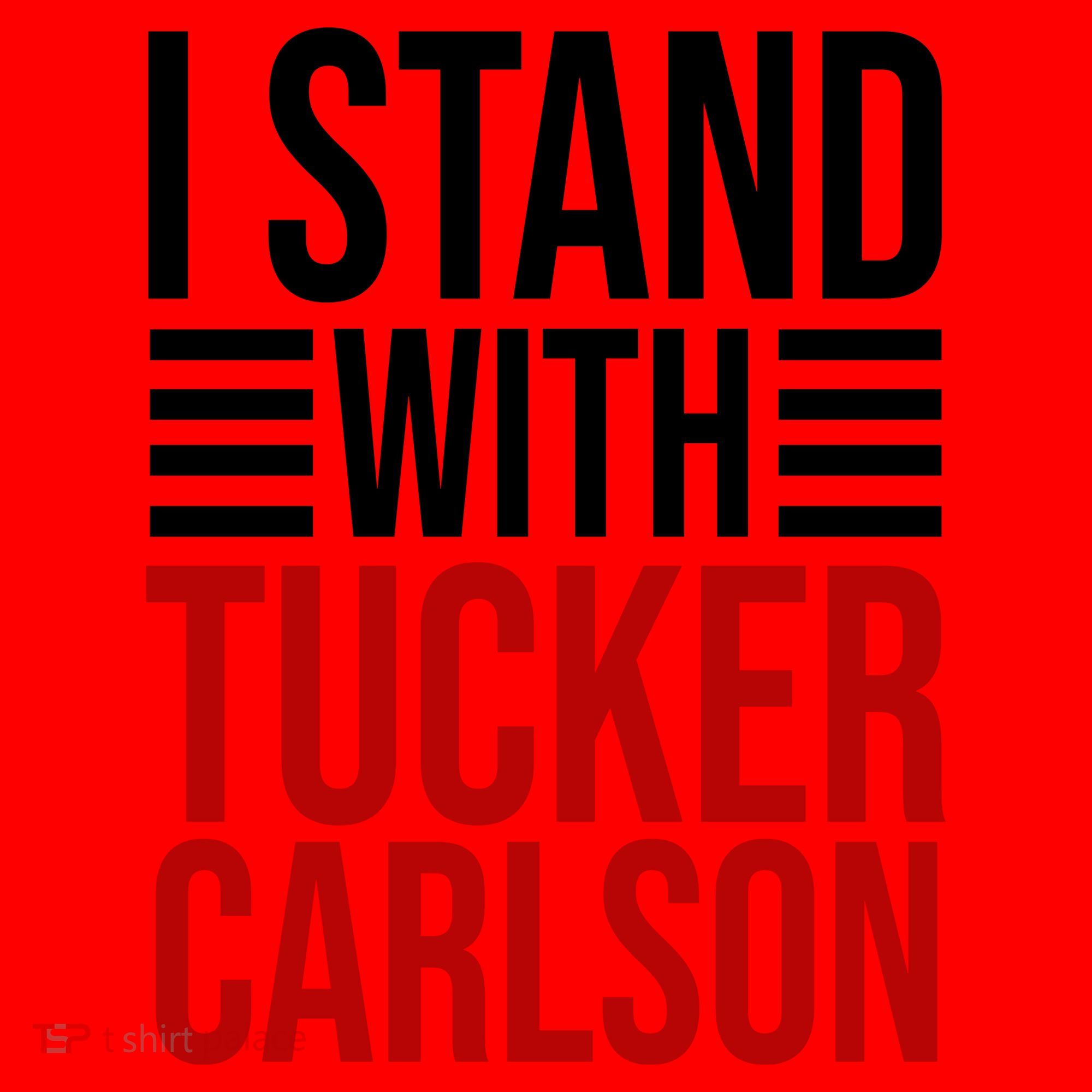 I Stand With Tucker Carlson Political Santa Hat