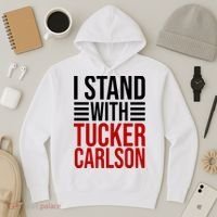 I Stand With Tucker Carlson Political Hoodie thumb 3