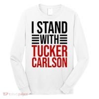 I Stand With Tucker Carlson Political Long Sleeve Shirt thumb 0