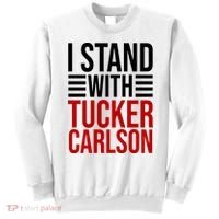 I Stand With Tucker Carlson Political Sweatshirt thumb 0