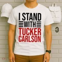I Stand With Tucker Carlson Political T-Shirt thumb 6