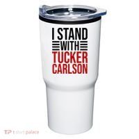 I Stand With Tucker Carlson Political Tumbler thumb 0