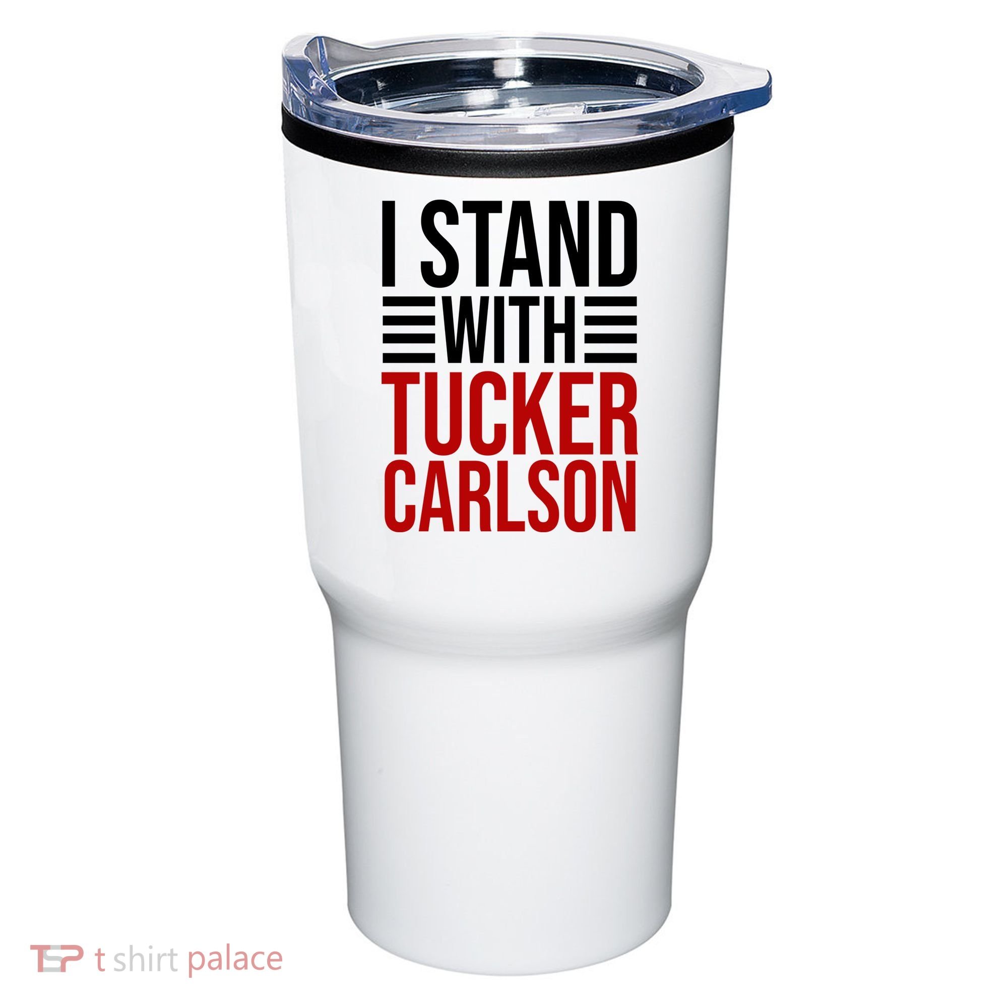 I Stand With Tucker Carlson Political Tumbler