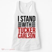 I Stand With Tucker Carlson Political Women's Tank Top thumb 0
