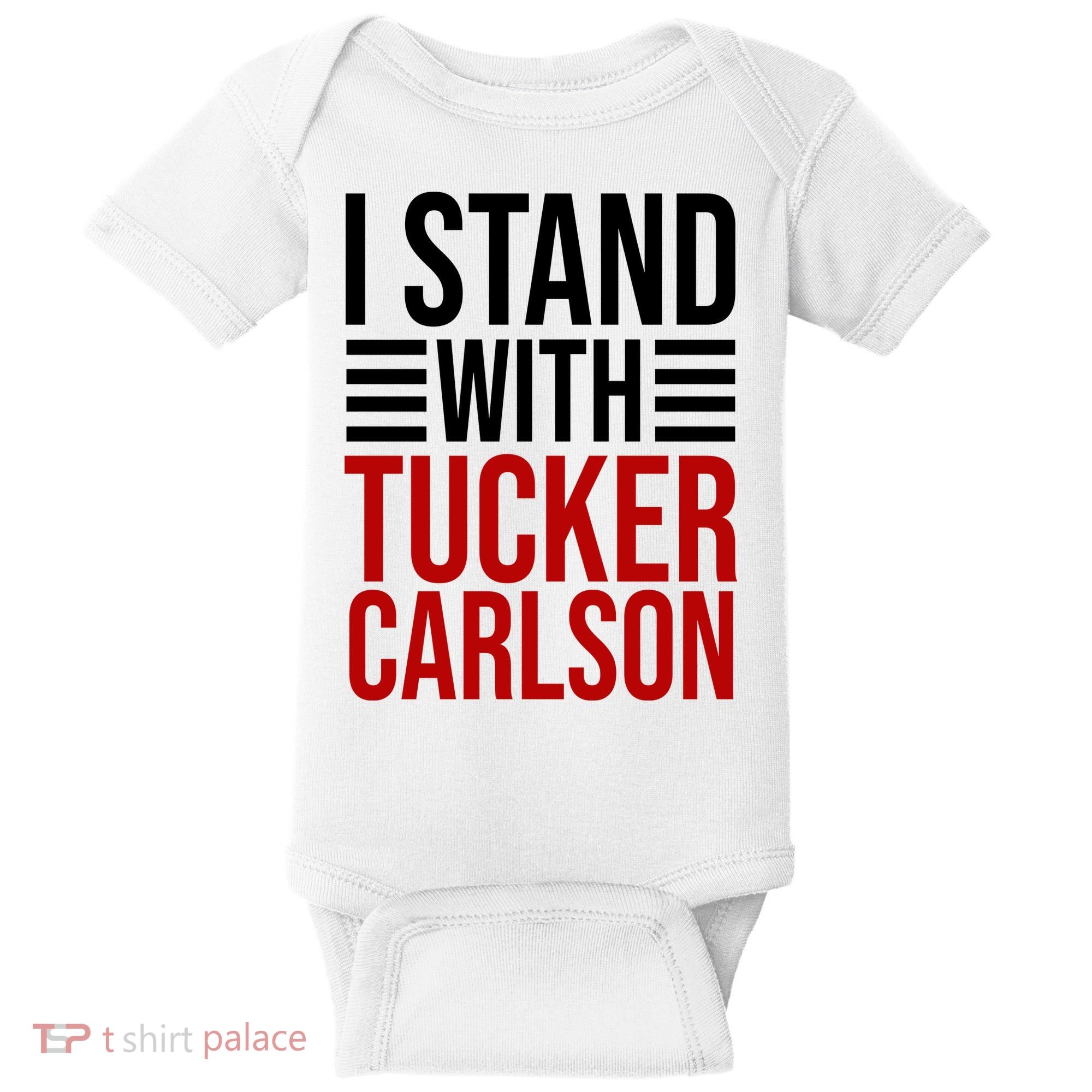 I Stand With Tucker Carlson Political Baby Bodysuit