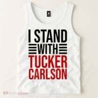 I Stand With Tucker Carlson Political Tank Top thumb 2