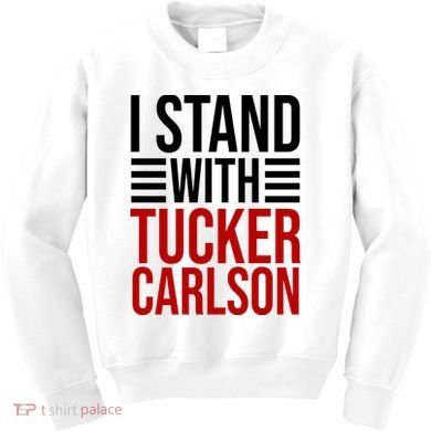 I Stand With Tucker Carlson Political Kids Sweatshirt