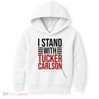 I Stand With Tucker Carlson Political Kids Hoodie thumb 0