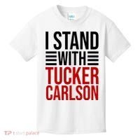 I Stand With Tucker Carlson Political Kids T-Shirt thumb 0