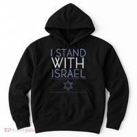I Stand With Israel Support Israel Israel Flag Hoodie thumb 0