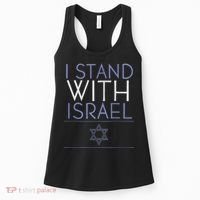 I Stand With Israel Support Israel Israel Flag Women's Tank Top thumb 0