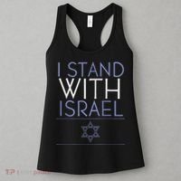 I Stand With Israel Support Israel Israel Flag Women's Tank Top thumb 3