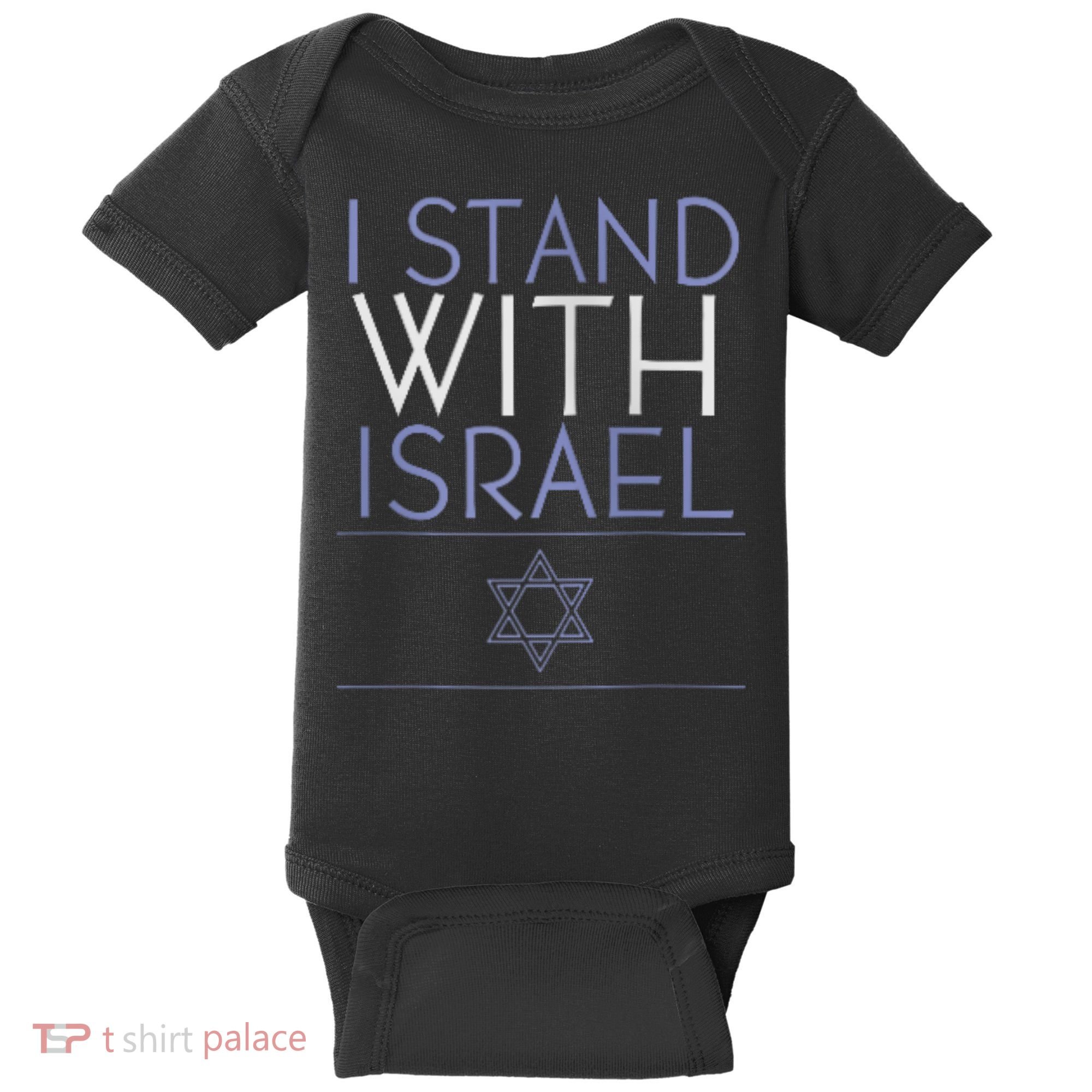 I Stand With Israel Support Israel Israel Flag Baby Bodysuit