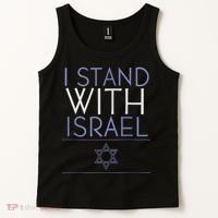 I Stand With Israel Support Israel Israel Flag Tank Top thumb 2