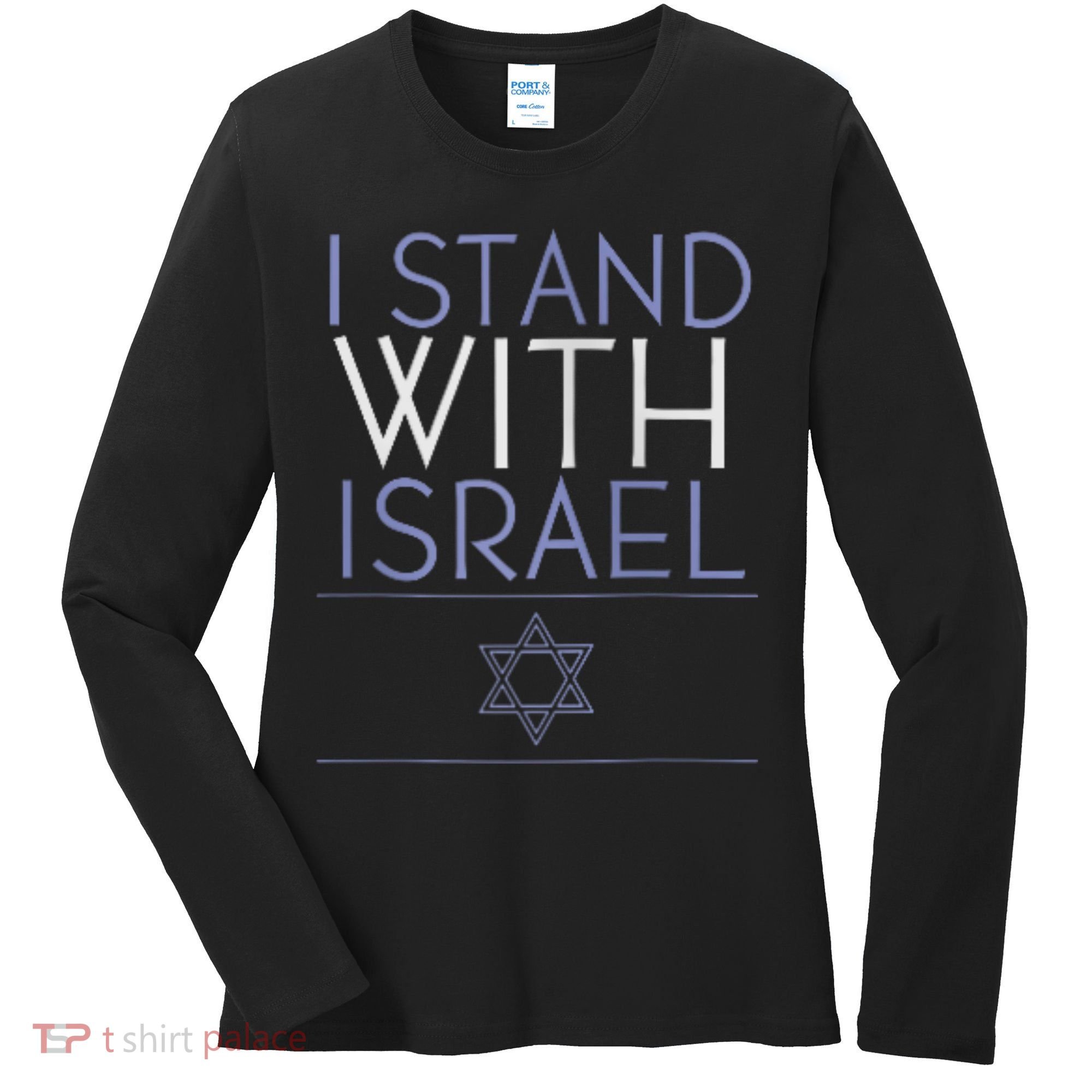 I Stand With Israel Support Israel Israel Flag Women's Long Sleeve Shirt