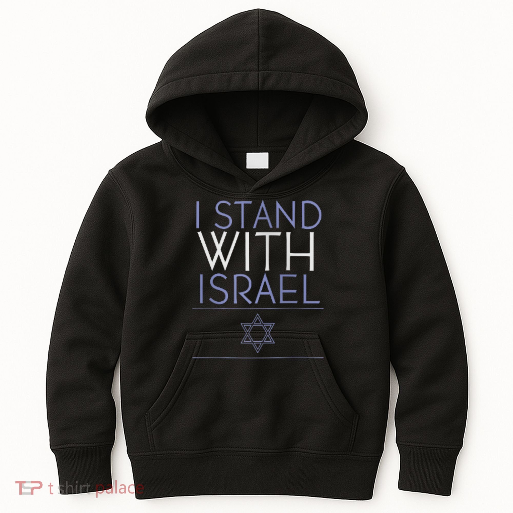 I Stand With Israel Support Israel Israel Flag Kids Hoodie
