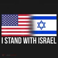 I Stand With Israel Usa Israeli Flag Jewish Women's Hoodie thumb 2